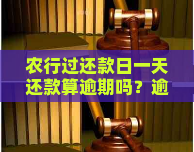 农行过还款日一天还款算逾期吗？逾期还款的后果及解决方法