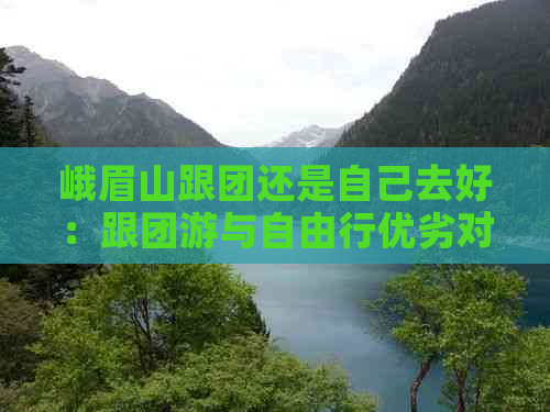 峨眉山跟团还是自己去好：跟团游与自由行优劣对比