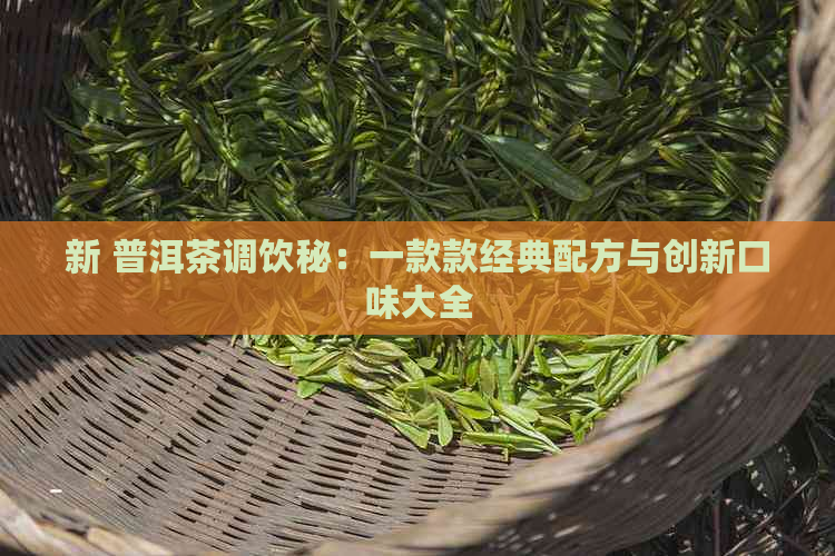 新 普洱茶调饮秘：一款款经典配方与创新口味大全