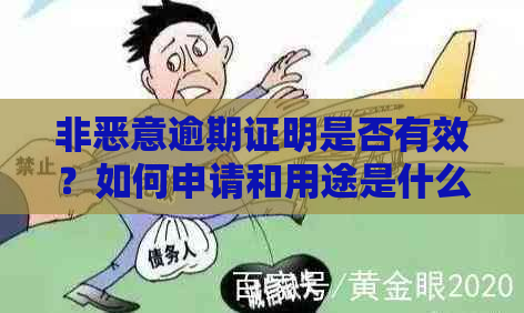 非恶意逾期证明是否有效？如何申请和用途是什么？