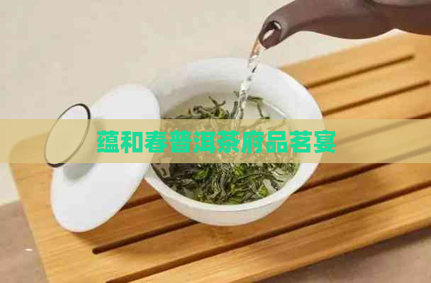 蕴和春普洱茶府品茗宴