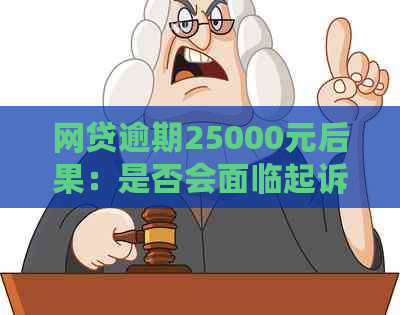 网贷逾期25000元后果：是否会面临起诉？如何避免被起诉？