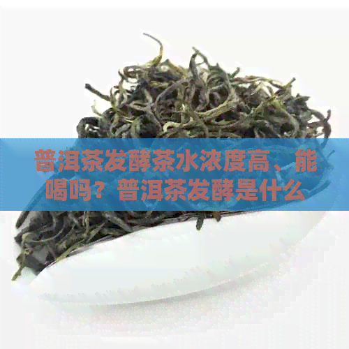 普洱茶发酵茶水浓度高、能喝吗？普洱茶发酵是什么茶？