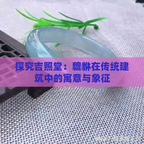 探究吉照堂：貔貅在传统建筑中的寓意与象征