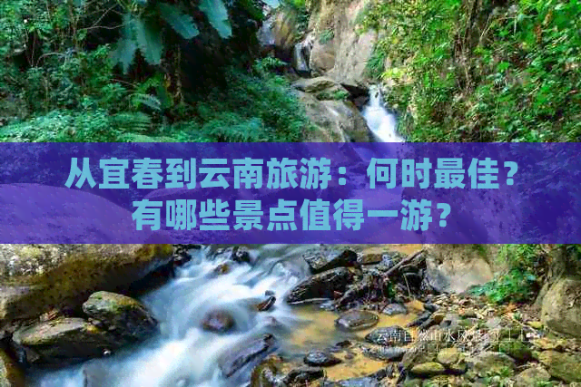 从宜春到云南旅游：何时更佳？有哪些景点值得一游？