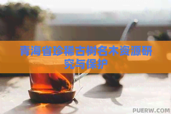 青海省珍稀古树名木资源研究与保护