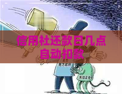 信用社还款日几点自动扣款