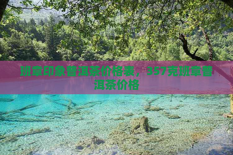 班章印象普洱茶价格表，357克班章普洱茶价格