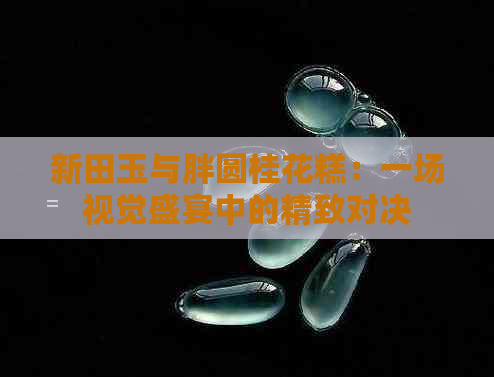 新田玉与胖圆桂花糕：一场视觉盛宴中的精致对决