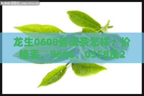 龙生0608普洱茶怎样：价格表、9668、0558及2006云南精选茶品解析