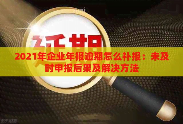 2021年企业年报逾期怎么补报：未及时申报后果及解决方法