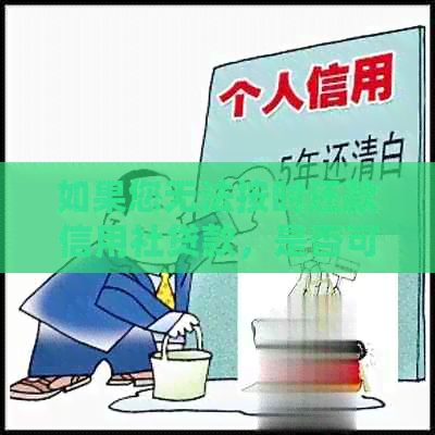 如果您无法按时还款信用社贷款，是否可以与银行协商分期付款？