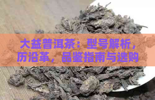 大益普洱茶：型号解析，历沿革，品鉴指南与选购建议