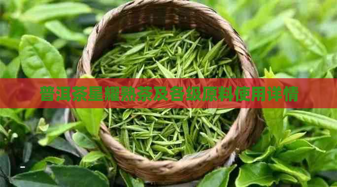 普洱茶星耀熟茶及各级原料使用详情