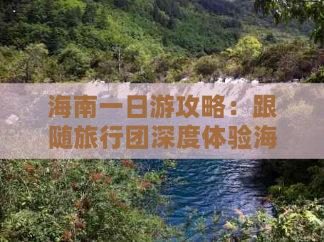 海南一日游攻略：跟随旅行团深度体验海南风光，好玩景点一网打尽