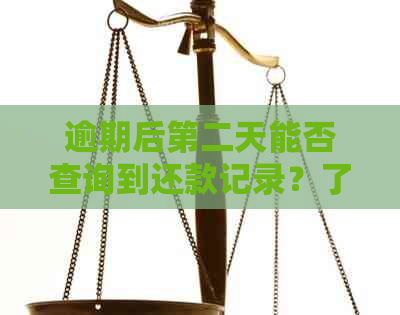 逾期后第二天能否查询到还款记录？了解相关政策和操作步骤