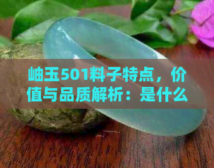 岫玉501料子特点，价值与品质解析：是什么玉？好不好？