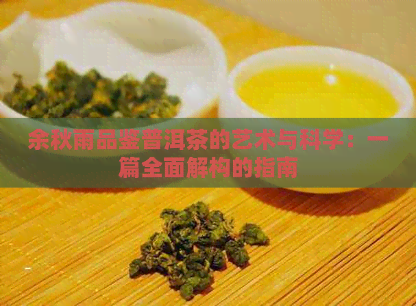 余秋雨品鉴普洱茶的艺术与科学：一篇全面解构的指南