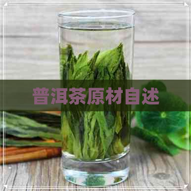 普洱茶原材自述