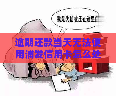 逾期还款当天无法使用浦发信用卡怎么处理？