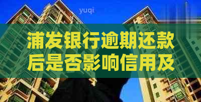 浦发银行逾期还款后是否影响信用及后续操作，如何解决？