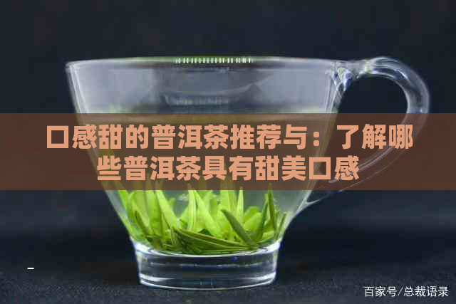 口感甜的普洱茶推荐与：了解哪些普洱茶具有甜美口感