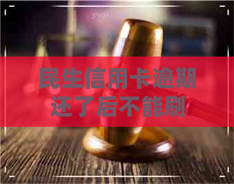 民生信用卡逾期还了后不能刷