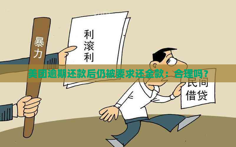 美团逾期还款后仍被要求还全款：合理吗？