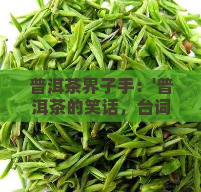 普洱茶界子手：'普洱茶的笑话，台词和解说大全'