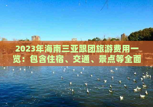 2023年海南三亚跟团旅游费用一览：包含住宿、交通、景点等全面预算指南