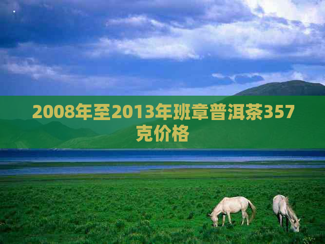 2008年至2013年班章普洱茶357克价格