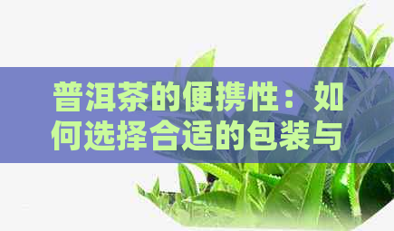 普洱茶的便携性：如何选择合适的包装与携带方式？