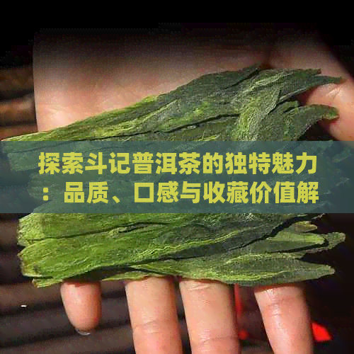 探索斗记普洱茶的独特魅力：品质、口感与收藏价值解析