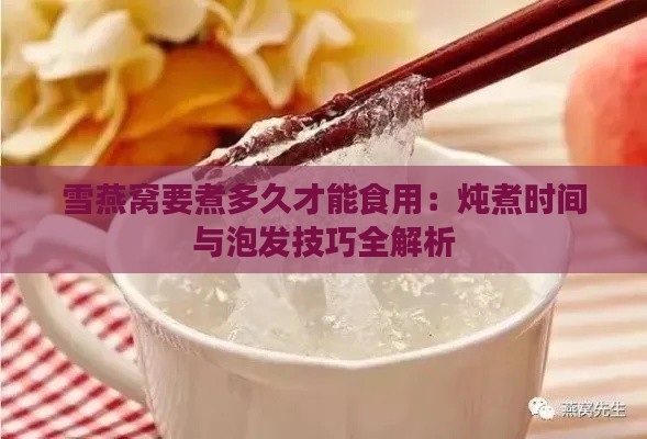 雪燕窝要煮多久才能食用：炖煮时间与泡发技巧全解析