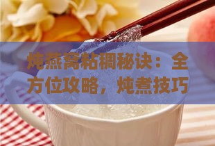 炖燕窝粘稠秘诀：全方位攻略，炖煮技巧与口感提升指南