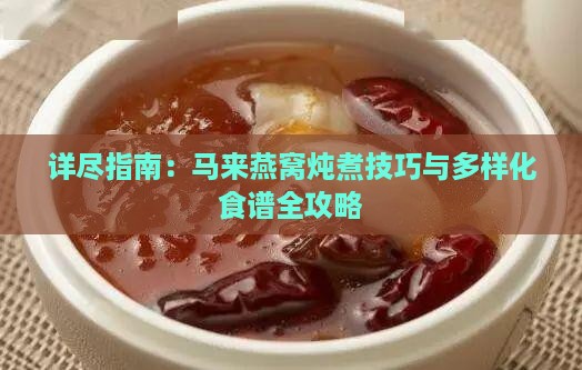 详尽指南：马来燕窝炖煮技巧与多样化食谱全攻略