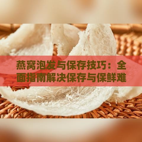 燕窝泡发与保存技巧：全面指南解决保存与保鲜难题