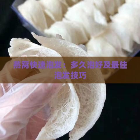 燕窝快速泡发：多久泡好及更佳泡发技巧