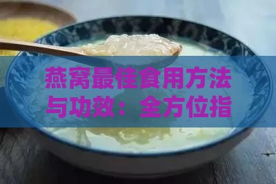 燕窝更佳食用方法与功效：全方位指南解析如何喝燕窝效果更佳