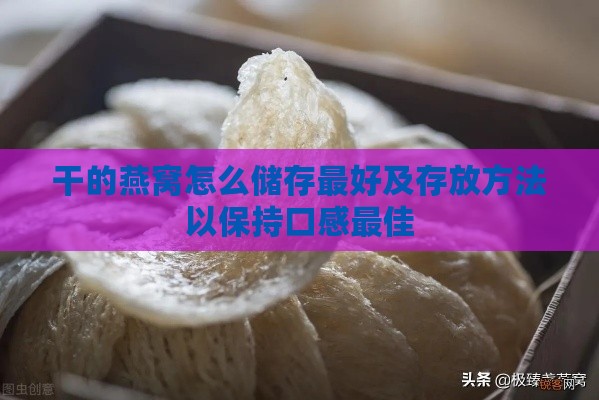 干的燕窝怎么储存更好及存放方法以保持口感更佳