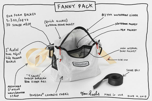 Tom Sachs 全新FANNY PACK 机能腰包限定发售，未来科技感-潮流资讯-美