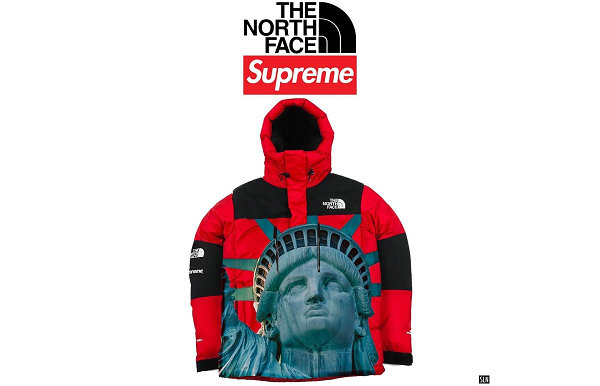 Supreme x TNF 北面2019 秋冬联名“自由女神像”外套亮相-潮流资讯-美乐