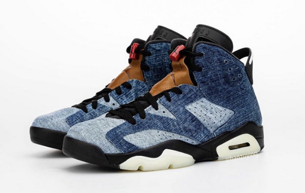 水洗丹宁AJ6！Air Jordan 6 “Washed Denim”鞋款即将发售-潮流资讯-美乐