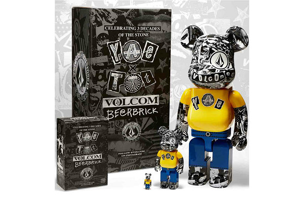 Volcom x MEDICOM TOY 全新联名BE@RBRICK 玩偶系列开售-潮流资讯-美乐